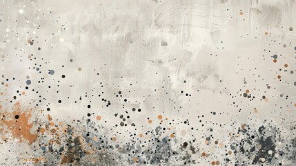 Wall Mural - Charcoal gray backdrop with scattered bronze and white confetti creating sleek festive vibes