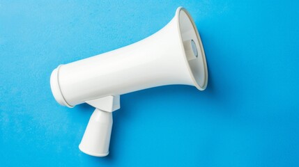 News, notification concept. Megaphone on a bright colored background