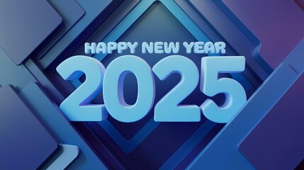 Happy New Year 2025 Poster 