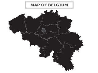 European Country Geography Political map. Political map of country with capital, province or state capital, major cities and town.