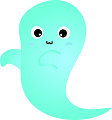 cute ghost cartoon , halloween