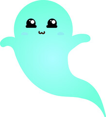 cute ghost cartoon , halloween