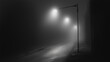 © ABX - Foggy Street with Glowing Lamps
