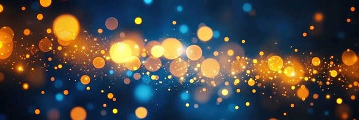 Wall Mural - Glowing Bokeh Lights Abstract Background