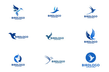 Wall Mural - Set of Bird logo vector, Bird logo design icon collections