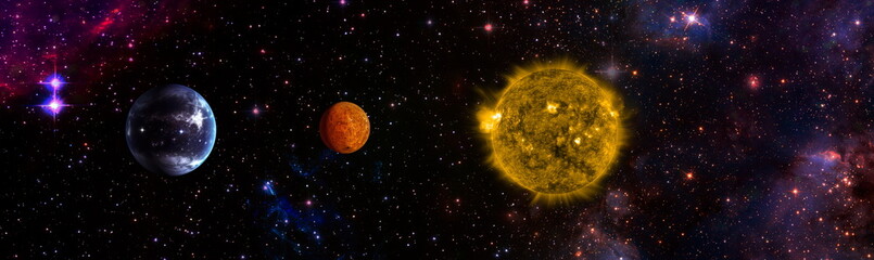 Wall Mural - stars of a planet and galaxy in a free space. .magic color galaxy. infinite universe and starry nigh