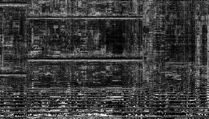 Poster - Abstract black pixelated overlay with a transparent background. Png overlay background