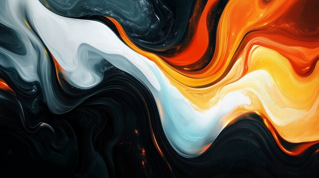 An abstract digital painting with swirling colors and fluid shapes, evoking the idea of creativity flowing through time and space.