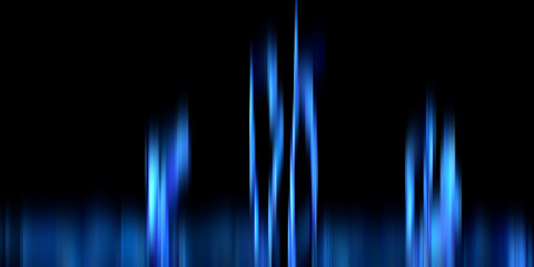 Wall Mural - abstract blue background with vertical  lines, futuristic  with blue  lights