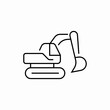 © Nijat - excavator for construction icon sign vector