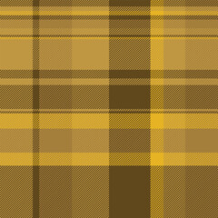 Image textile background fabric, plank vector seamless check. Interior pattern texture tartan plaid in amber color.