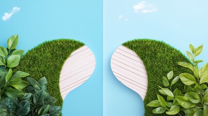 A split screen image showing two different paths, emphasizing the importance of making the right decision.