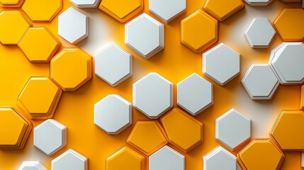 Wall Mural - Hexagonal Pattern Background