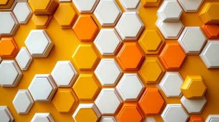 Sticker - Hexagonal Pattern Background