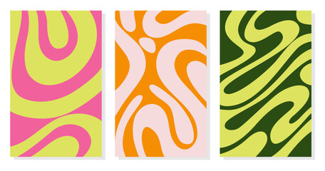 banner poster abstract design background template set collection vector illustration