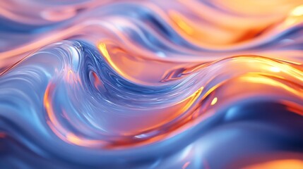 Canvas Print - Abstract Liquid Waves