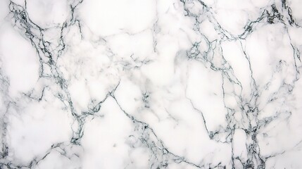 Wall Mural - Elegant White Marble with Green Veins Background