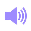 © Valberit - purple speaker icon illustration  png