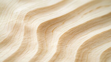 Close-up of a wooden surface with a wavy texture.