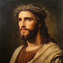 Wall Mural - portrait of a Jesus