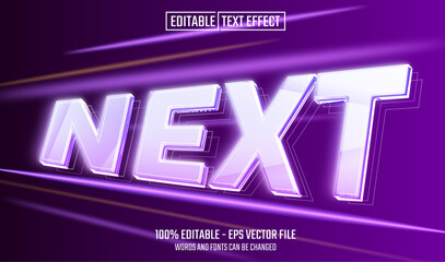 Wall Mural - next editable text effect
