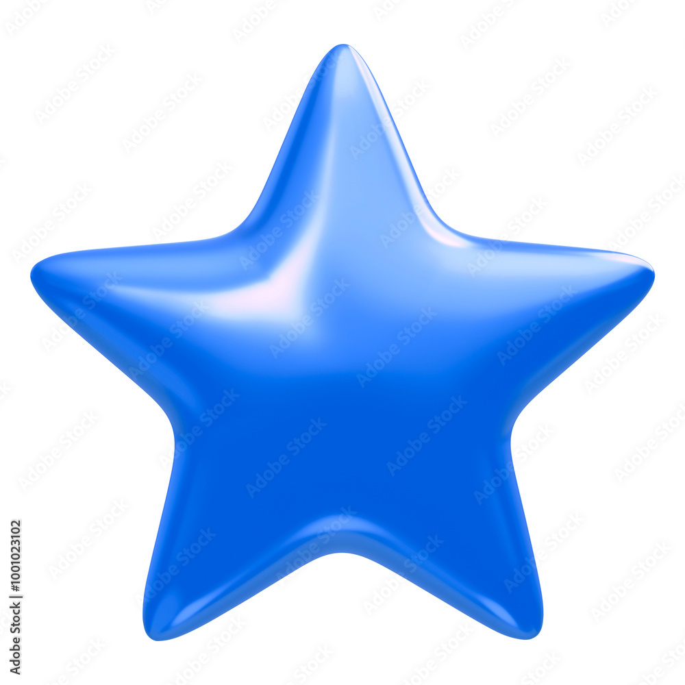 Blue Star Sticker Background Less Blue star png 3D sticker, transparent background Stock Illustration ...