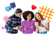 © Rawpixel.com - Socializing teenagers png sticker, colorful remix, transparent background