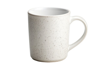 Elegant Ceramic Mug with a Glossy Finish Isolated on Transparent Background