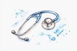© Watercolor_Kawaii - Stethoscope with watercolor splash on white background