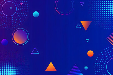 Leinwandbilder - Modern abstract shapes concept design background. Geometric shapes. Abstract gradient color background. 