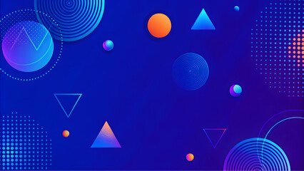 Leinwandbilder - Modern abstract shapes concept design background. Geometric shapes. Abstract gradient color background. 