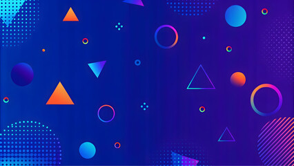 Leinwandbilder - Modern abstract shapes concept design background. Geometric shapes. Abstract gradient color background. 
