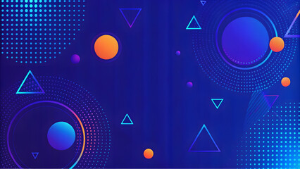 Leinwandbilder - Modern abstract shapes concept design background. Geometric shapes. Abstract gradient color background. 