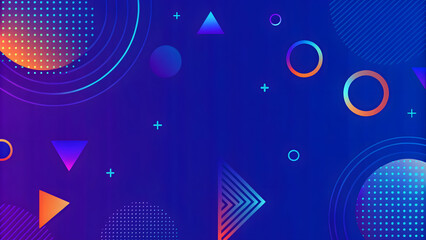 Leinwandbilder - Modern abstract shapes concept design background. Geometric shapes. Abstract gradient color background. 