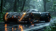 © Flash Studios - Futuristic Fantasy Automobile in a Mystical Forest