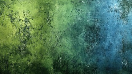 Poster - Abstract Grunge Texture in Green and Blue Tones