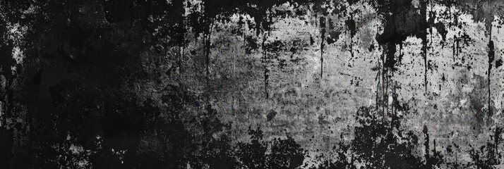 Aufkleber - A surface covered in a blend of deep black and gray tones shows signs of wear and age, creating a textured backdrop with an intriguing rustic character