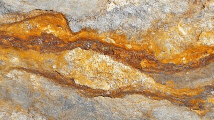 Poster - textured surface of golden amber rock formation