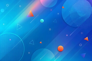 Leinwandbilder - Modern abstract shapes concept design background. Geometric shapes. Abstract gradient color background.