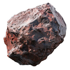 Wall Mural - large asteroid with a rough surface floats in the vast expanse of space