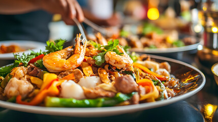 thai food in the temple