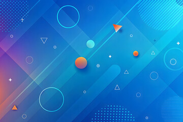 Leinwandbilder - Modern abstract shapes concept design background. Geometric shapes. Abstract gradient color background.