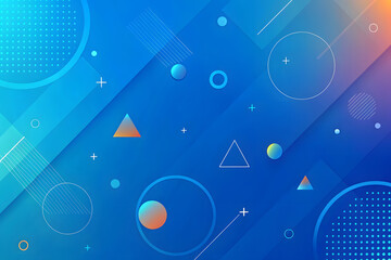 Leinwandbilder - Modern abstract shapes concept design background. Geometric shapes. Abstract gradient color background.