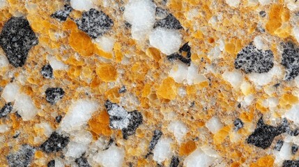 Poster - close-up of topaz surface texture with golden light