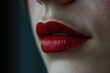 © Bipul Kumar - Closeup of red lipstick on lips