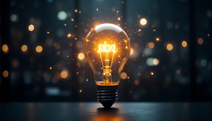 A bright idea for a business growth concept