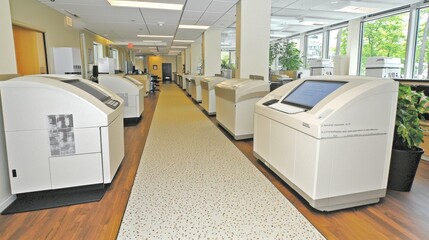 Poster - High-Tech Laboratory with Automated Equipment