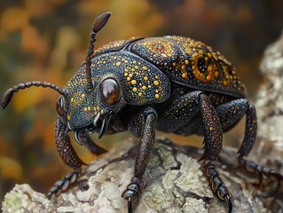 Close-Up Photography of a Colorful Beetle