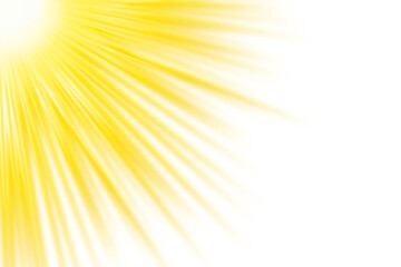 Wall Mural - sun rays effect isolated on transparent background. glowing sunlight with shine rays. light png. sun