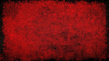 Canvas Print - Grunge Red Texture with Dark Border Background